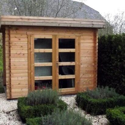 Goedkoop modern tuinhuis met dubbele deur 330 M