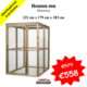 Houten ren 121x179x183 cm