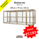 Houten ren 448x179x183 cm