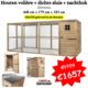 Houten volière + dichte sluis + nachthok 448x179x183 cm