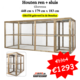 Houten ren + sluis 448x179x183 cm