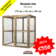 Houten ren 179x121x183 cm