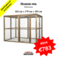 Houten ren 242x179x183 cm