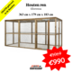 Houten ren 363x179x183 cm