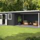 Goedkoop tuinhuis Aida carbon grey