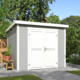 8711615182815 1060184 Outdoor Life Products Tuinhuis Blokhut Mila 250x250 Platinum Grey Wit 2