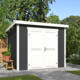 8711615182839 1060186 Outdoor Life Products Tuinhuis Blokhut Mila 250x250 Carbon Grey Wit 2