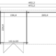 8711471581937 1022540 Outdoor Life Products Tuinhuis Blokhut met Overkapping Helena 472x230 Plattegrond