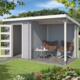 Tuinhuis Jelle 175 plus Platinum grey